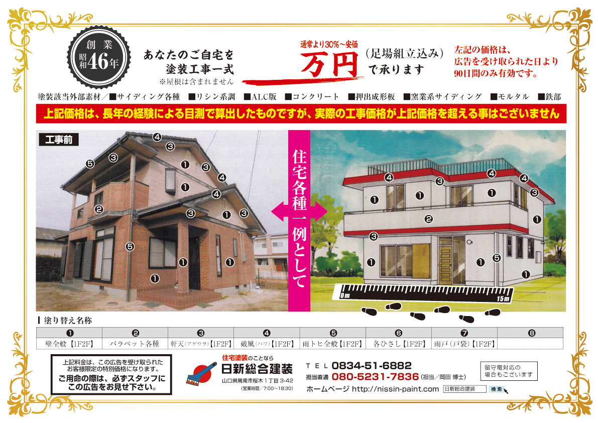 額面入り広告